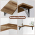 Gabotrie Set 4,L-Shaped Corner Floating Shelves of Wall Mounted Shelf,Rustic Wood Corner Shelvesfor Wall Storage