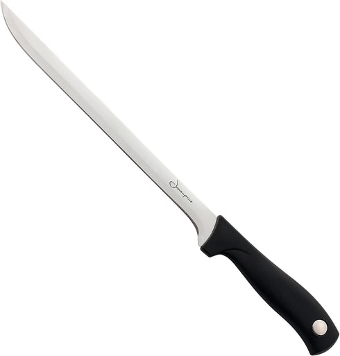 Ham Carving Knife with Honing Steel and Ham Cover - Professional Set for Slicing Ham & Prosciutto