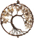 Urdeoms Tree of Life Crystal Dream Catchers for Boys, Brown Boho Wall Decor for Bedroom, Smoky Quartz