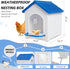 CSQOO Chicken Nesting Box, Waterproof Hens Nesting Boxes with Chicken Nesting Pads for Laying Eggs, Wall Mount Nesting