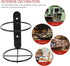 LIFKOME 2Pcs Wall Mounted Wine Rack, Red Wine Display Holder for Kitchen Pantry, Bar, Wine Cellar
