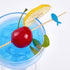 PuTwo 100 Counts Cocktail Toothpicks - Handmade Natural Bamboo Cocktail Sticks for Appetizers, Fruits, Dessert - Blue