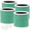 HY1800 Air Purifier Replacement Filter, Compatible with Loytio/AYAFATO/Honeyuan Purifier, 3-in-1 Filtration (4 Pack)