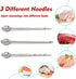 Meat Injector, TGE-V 1-oz Plastic BBQ Marinade Injector Kit with Stainless Steel Needles and Cleaning Brush