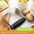 Spring Chef Dough Blender for Baking, Heavy Duty Stainless Steel Pastry Cutter Tool with Sharp Blades - XL Black