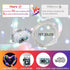 12 Pack 7Ft 20 Day,6-Colors Fairy Lights LED Twinkle String Lights Battery Operated Waterproof Firefly Starry for Mason