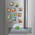 12Pcs Strong Magnetic Refrigerator Magnets, Square Glass Fridge Decoration for Office Whiteboard and Cabinet