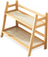 SQUISHYSOFTIES Wicker Look Coffee Station Organizer, 2 Tier Bamboo Mug Holder Countertop Organizer,