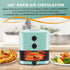 Elite Gourmet EAF-3218BL Personal 1.1Qt Compact Electric Hot Air Fryer, Oil-Less Healthy Cooker with Timer &