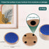 Minacun 5 Pack Set, 4.3 Inch Wood Coasters for Drinks, Absorbent Coaster Drinks Coasters for Coffee Tabletop