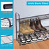 KEETDY 2-Tier Long Shoe Rack for Closet, Entryway Shoe Organizer for 18 Pairs, Metal Stackable Storage Shelf (Bronze)
