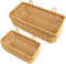 AceList Wall Hanging Basket, Set of 2 Boho Style Hand-Woven Storage Baskets for Kitchen, Garden, and Living Room