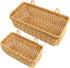 AceList Wall Hanging Basket, Set of 2 Boho Style Hand-Woven Storage Baskets for Kitchen, Garden, and Living Room