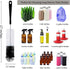 ALINK 8-Pack Bottle Cleaning Brush Set, Long Handle Black Cleaner for Washing Narrow Wine/Beer Bottles, Thermos, Flask,