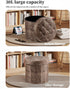14x14x13in, Bsketa Storage Ottoman, Folding Foot Stool with Thicker Foam Padded Seat Small Velvet Storage Ottoman Foot