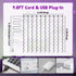 200LED 6.6x6.6ft 8 Curtain Light for Bedroom, Purple Window Wall Hanging Fairy Curtain String Light, Modes Remote Fairy