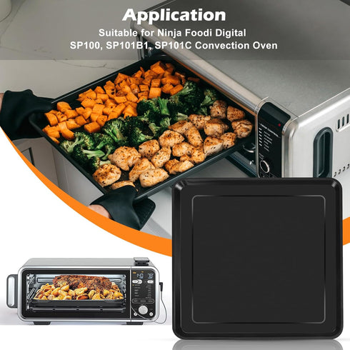 Air Fryer Grill Pan for Ninja Foodi SP101, 13 x 13'' Crisper Plate Rack Accessories for Countertop Oven