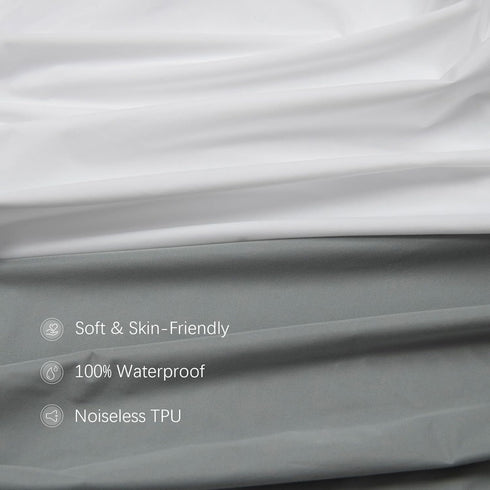 38'' 24'', 2 Pack Biloban Mini Crib Sheets Fitted Waterproof x Mattress Protector Cover Fits for Dream on Me/Newton