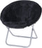 Nova Microdermabrasion Folding Faux Fur Moon Chair Soft Plush Lounge Chair Moon