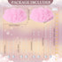 3D Decor(4 Marsui Artificial Cloud Props LED Hanging Pink Light String Fake Imitation Cotton Cloud Classroom School