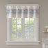 Madison Park Dawn Printed Blue Window Valance, Cotton Rod Pocket Floral Valances, 50X18", Teal