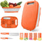 HI NINGER Camping Cutting Board, Collapsible Chopping Board with Colander, 9-In-1 Multi Kitchen Vegetable Washing