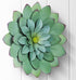 Everydecor Metal Flowers Wall Decor, Hand Painted Green 3D Succulent Art for Living Room, Bedroom, Kitchen, Bathroom -