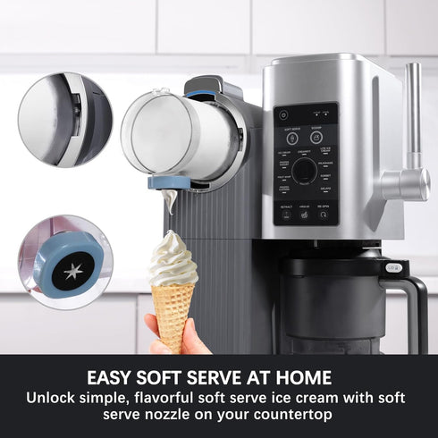 4 Pack, 16oz NC700 13-in-1 Omnikit for Ninja Swirl by Creami Pints and Lids - Cups Compatible with Series Swirl Ice