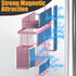 7 Pack HM5470 DTUQYX Magnetic Spice Rack for Refrigerator, Metal Magnetic Shelf, Moveable Magnetic Storage Fridge