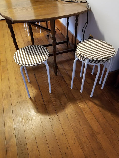 4 Pack 13 Inch, Round Bar Stool Cushions for Kitchen Dining Seat Pads with Ties Non Slip Cushions Pad for High Stool