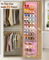 12 Closet 24 MISSLO Tier Over the Door Shoe Organizer Breathable Mesh Hanging Shoe Rack for Storage Shoe Holder