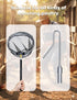 SHANWORN 16" 58.5" Stainless Steel Retractable Chicken Catching Net - Extendable to Poultry Net with Leg Hook for Safe