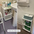 TENBOAT 3 Rolling Storage Utility Cart Slim Organizer Shelf with Wheels Tier Narrow Places Mobile Shelving Unit Tower