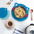 7" Cotton Trivets Set, 3Pcs Cute Cat Ear Pot Holders, Thick Heat Resistant Mats for Hot Pots and Pans, Blue