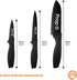 MasterChef Kitchen Knives Set of 3, Small Knife Set for Home Cooking, Extra Sharp Non Stick Blades