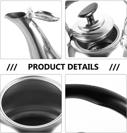 Luxshiny 1pc Chirping Kettle Hiking Tea Kettle Whistling Tea Kettle Loose Leaf Tea Kettle Stoveto Gas Stove Top Teapot Stove Teapot Stainless Steel Beep Boiling Water Pot Make Tea Plastic by Luxshiny