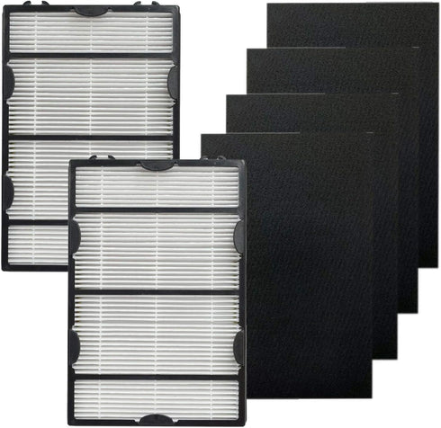 PUREBURG HPAF60 True HEPA Replacement Filter Set - Compatible with Holmes Filter B, HAPF600, Bionaire GE Air Purifiers