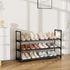 Closet 12-15 3 VILICK Shoe Rack for Shoe Organizer Space Saver Storage for Pair Shoe Shelf with Hook Free Standing Tier