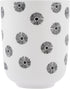 Karma Milo Utensil Holder, 4.5” x 5.5” x 4.5”, White/Black