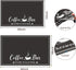 Coffee Mat, Absorbent Dish Drying Mat for Kitchen Counter, Fashionable Coffee Bar Accessories, 12"x 20" Black