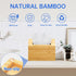 NiHome Hand Towel Box Cover for Kleenex, Natural Bamboo Tissue Box Cover for Home, Office, Bathroom Decor, Fits