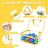 8pcs NEW Extra large color Toy Storage Bags with Zipper and Labels, Clear PVC Waterproof Toy Organizers Bags for Board