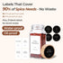 4 oz 24Pcs, 6 93 Set ComSaf Spice Jars with Label Glass Spice Jars with Extra Shaker Inserts and Labels, Seasoning