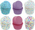Bakery Crafts Pastel Everyday Baking Cups - 300-2" Cupcake Liners with Multi-Colored Stars, Greaseproof Paper Cases