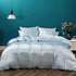 P Pothuiny 3 Set 1 2 Pieces Satin Duvet Cover Twin/Twin XL Size, Luxury Silky Like Baby Blue Duvet Cover Bedding