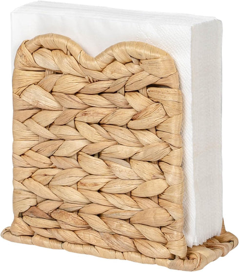 Kriitools Wicker Rattan Napkin Holder for Table, Kitchen Dining, Bar, Coffee Table,