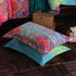 Omelas 2 Pack Bohemian Pillowcase Standard Queen Size - Colorful Floral Striped Pillow Shams with Envelope Closure