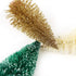 30 Pieces Miniature Sisal Frosted Christmas Trees, Bottle Brush Mini Trees, Plastic Tabletop Ornaments for Home Decor