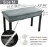 2-Person (27.5"- 36.5") (12"- 16") SINOSSO Soft Velvet Piano Bench Cover, L x W Rectangle Stretch Washable Stool