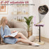 360 UTVT004R IBUYKE C Shaped Side Table, Angle Adjustable, Swivel Height Adjustable End Table for Small Spaces